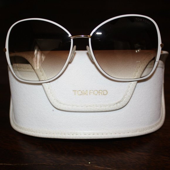 Tom Ford Accessories - Authentic Tom Ford Ivory Solange Sunglasses
